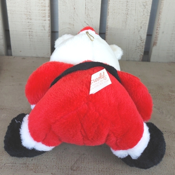 RARE Fun House White Mouse Christmas Plush Hanger Ornament 11" Cheeky Vintage - Picture 6 of 12